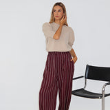 Pantalón Tig Burdeos