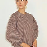 Camisa Lastik Marrón Line
