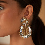 Pendientes Selis Beige