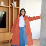 Abrigo Kast Largo Teja