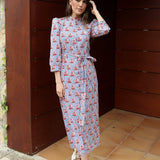 Vestido Pert Rayas Azul