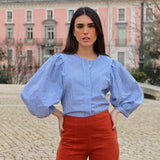 Camisa Lant Rayas Azul