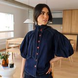 Camisa Kelais Jeans oscuro