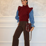 Chaleco Malen Burdeos