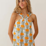 Vestido Clume Lot Mostaza