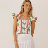 Top Ensa Dessin V-Rose