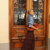 Falda Lombard Marrón