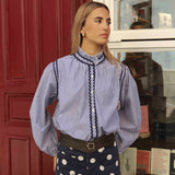 Camisa Sans Rayas Azul