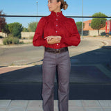 Camisa Smoo Burdeos