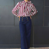 Camisa Sich Rayas Vino