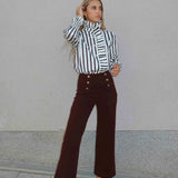 Camisa Lewa Brown Line