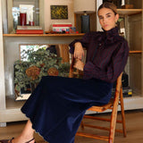 Falda Berek Velours Blue