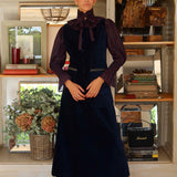 Chaleco Berek Velours Blue