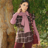 Chaleco Essan Escocés Marrón