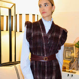 Chaleco Crail Escoces burdeos
