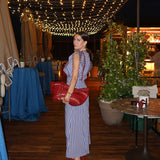 Falda Henss Azul r/rojas