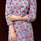 Vestido Pert Rayas Azul