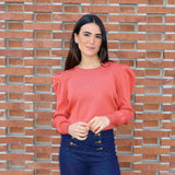 Orange Lat Pullover
