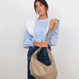 Bolso Plot Maxi Beige