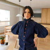 Camisa Kelais Jeans oscuro