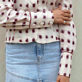 Chaqueta Slop Burdeos