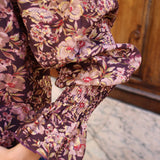 Bluse Neen Damast Bordeaux