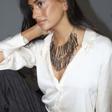 Collar Lasel Bronce/Negro