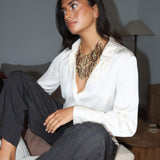 Collar Lasel Bronce/Negro