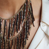 Collar Lasel Bronce/Negro