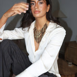 Collar Lasel Bronce/Negro