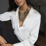 Collar Lasel Bronce/Negro