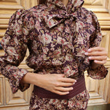 Camisa Klokery Damask Burdeos