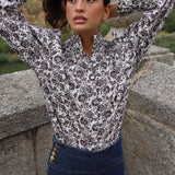 Camisa Prast Bloom Moca