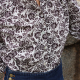 Camisa Prast Bloom Moca