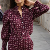 Camisa Prast Noh Burdeos