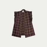 Chaleco Wick Tartán Marrón