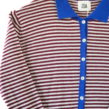 Chaqueta Katel Rayas Burdeos