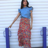 Falda Strep Blatt Rojo