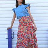 Falda Strep Blatt Rojo