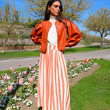 Tile Striped Skirt