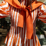 Camisa Manel Rayas Naranja
