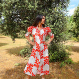 Vestido Ruché Tapet Rojo