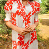 Vestido Ruché Tapet Rojo