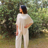 Poncho Nilet Beige