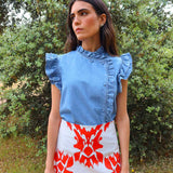 Falda Lisse Tapet Rojo