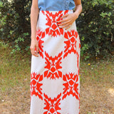 Falda Lisse Tapet Rojo