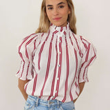 Camisa Ruché DLine Burdeos