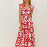 Vestido Volss Blomster Rojo