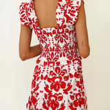 Vestido Volss Blomster Rojo