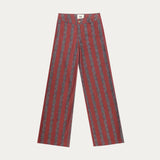 Hose Luss Paisley Bordeaux